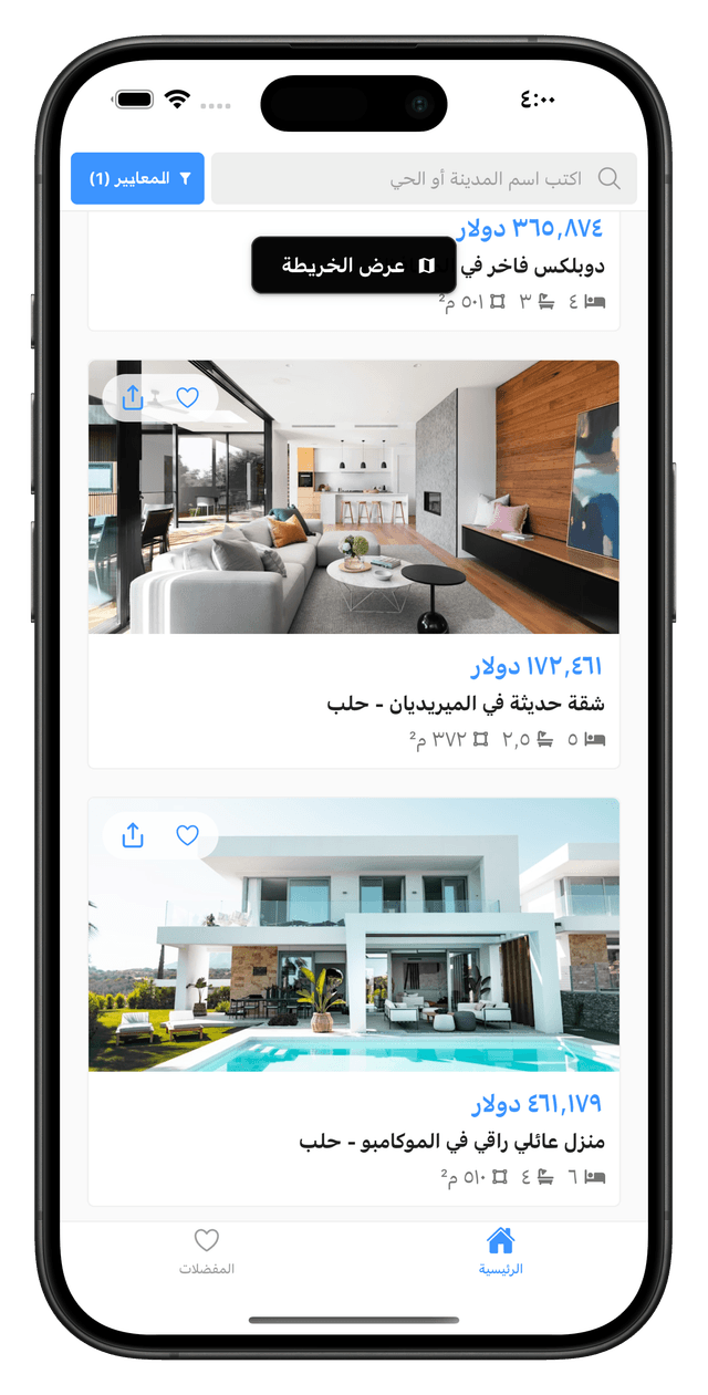 Properties List View